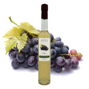 White balsamic with grapes behind