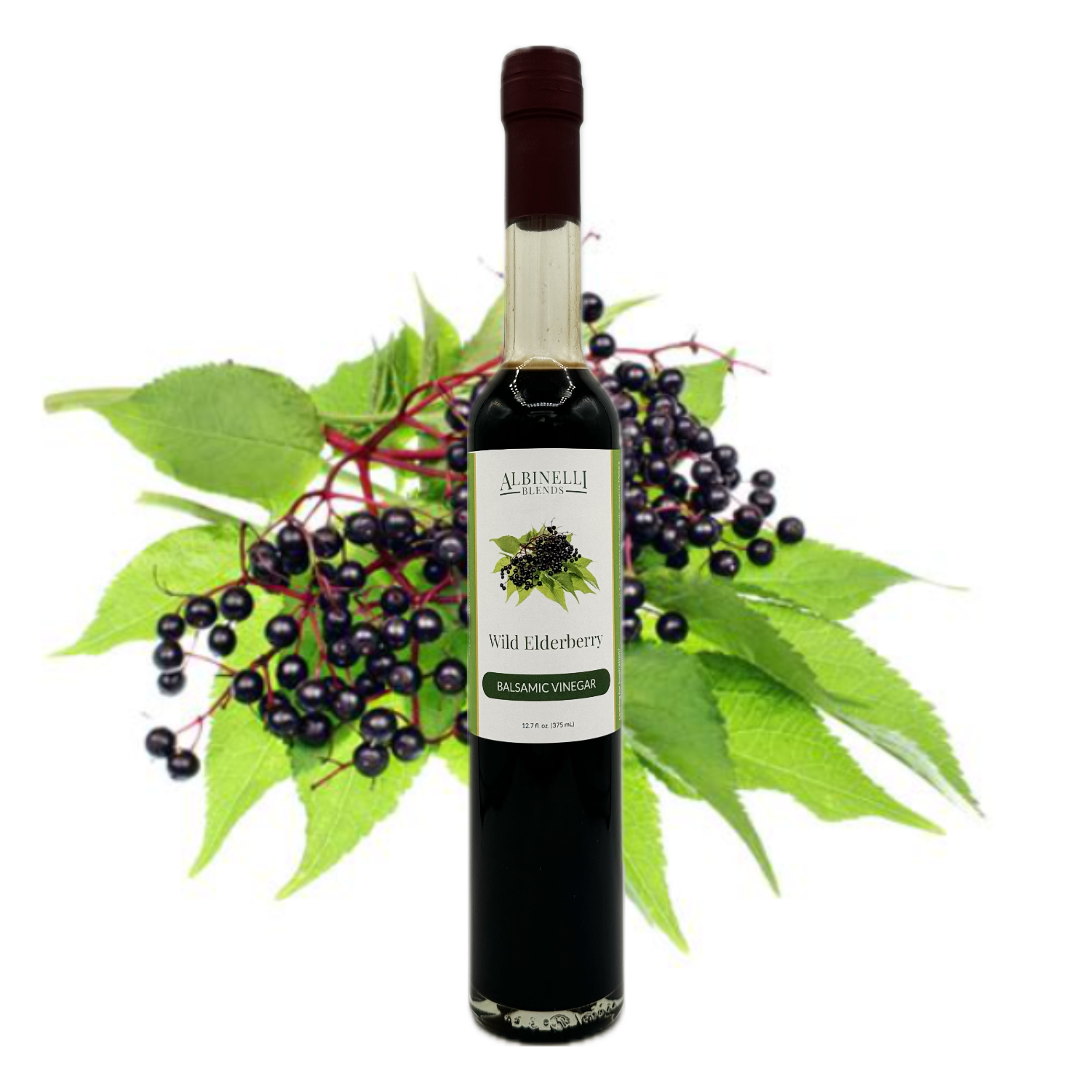 balsamic in front of elderberries